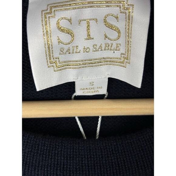 NWT Sail to Sable dark Navy and Pink Sweater Dress - Picture 10 of 16